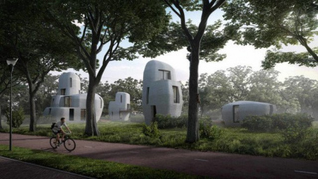 Những ngôi nhà được xây bằng kỹ thuật in 3D sẽ sớm thành hiện thực ở thành phố Eindhoven, Hà Lan.