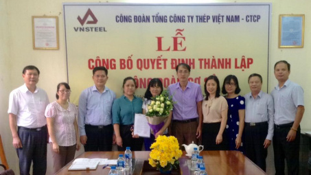 Công đoàn Tổng công ty Thép Việt Nam - CTCP: Vui mừng chào đón thành viên mới