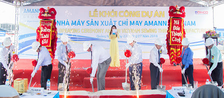Khởi công Nhà máy sản xuất chỉ may Amann Việt Nam
