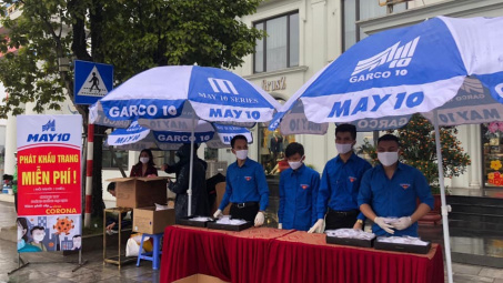 May 10 phát tặng miễn phí 50.000 khẩu trang trong 10 ngày liên tiếp
