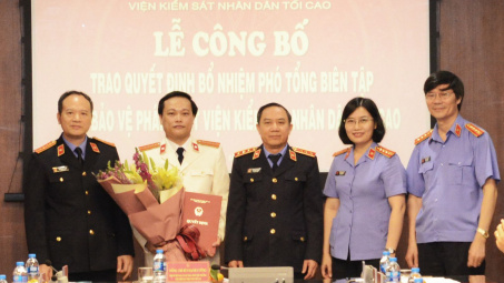 Báo Bảo vệ pháp luật có tân Phó Tổng biên tập
