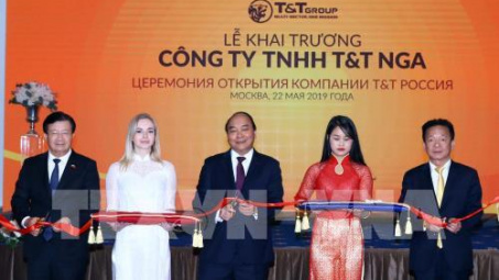 Thủ tướng dự lễ khai trương hoạt động của Tập đoàn T&T Group tại Nga