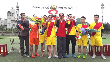 Công ty CP Pin Hà Nội: Tưng bừng Giải bóng đá công nhân năm 2019
