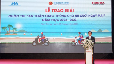 Honda Việt Nam trao giải cuộc thi “An toàn giao thông cho Nụ cười ngày mai” năm học 2022 – 2023,