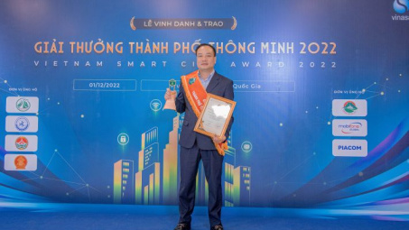 Công ty Cyber Eye nhận giải thưởng thành phố thông minh 2022 ngay lần đầu tiên tham dự