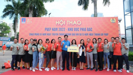 PVEP từng bừng Khai mạc Hội thao năm 2022 – Khu vực phía Bắc