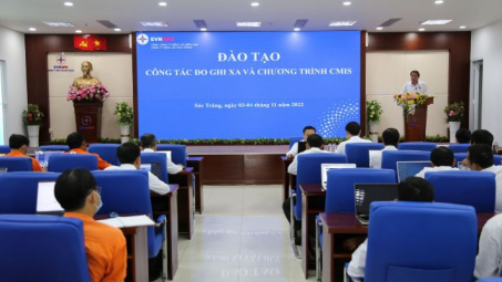 ĐIện lực Sóc Trăng đào tạo công tác ghi xa và Chương trình Cmis