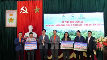 PVEP: Tài trợ 50.000 cây xanh rừng phòng hộ ven biển cho tỉnh Thái Bình