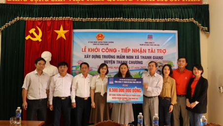 PVEP: Tài trợ xây dựng Trường mầm non tại huyện Thanh Chương, tỉnh Nghệ An
