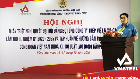 Quán triệt Nghị quyết Đại hội III của Đảng bộ TCT và tập huấn Hướng dẫn thi hành điều lệ CĐVN khóa XII và Bộ Luật lao động 2019 tại khu vực Phía Nam