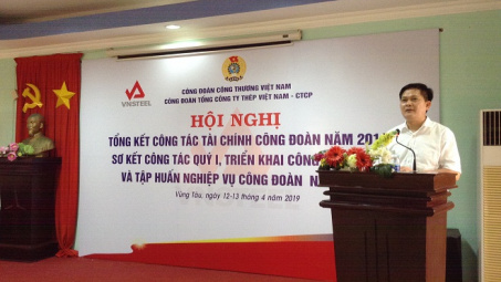 Công đoàn VNSTEEL sơ kết quý I: Đảm bảo việc làm, ổn định thu nhập cho người lao động