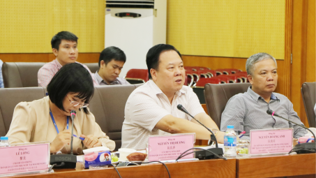 Chủ tịch Nguyễn Hoàng Anh chủ trì buổi làm việc trực tuyến với các bên liên doanh của Công ty TNHH Khoáng sản và Luyện kim Việt Trung