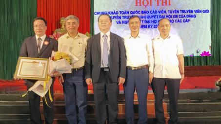 Hội thi chung khảo báo cáo viên, tuyên truyền viên giỏi toàn quốc: Gang Thép Thái Nguyên giành giải Nhì
