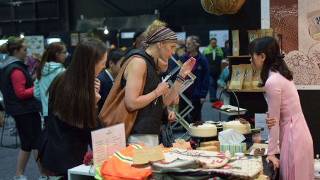 Gạo hữu cơ Việt hút khách tại Triển lãm Go Green Expo 2018, Wellington