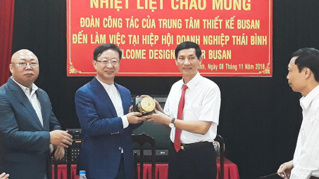 Hiệp hội Doanh nghiệp Thái Bình ký kết hợp tác với Trung tâm thiết kế Busan Hàn Quốc