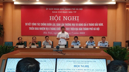 Ban Chỉ đạo 389 Hà Nội xử lý hành chính 9.428 vụ trong 6 tháng đầu năm