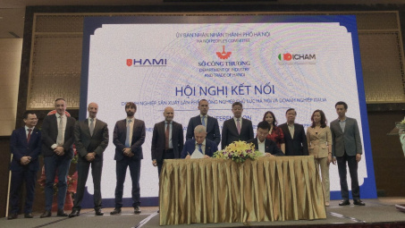 Kết nối sản xuất sản phẩm công nghiệp chủ lực Hà Nội - Italia