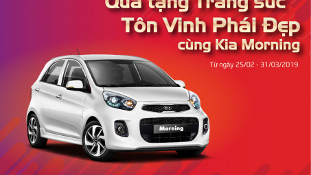 Kia Morning tặng quà trang sức tôn vinh phái đẹp