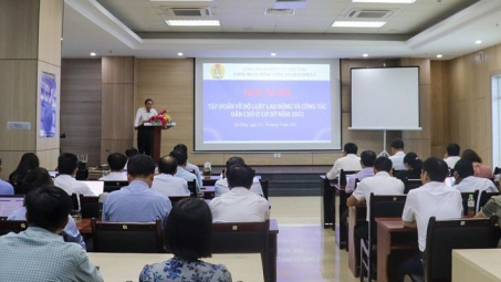 Công đoàn EVNGENCO2 tổ chức Hội nghị tập huấn Công tác dân chủ ở cơ sở