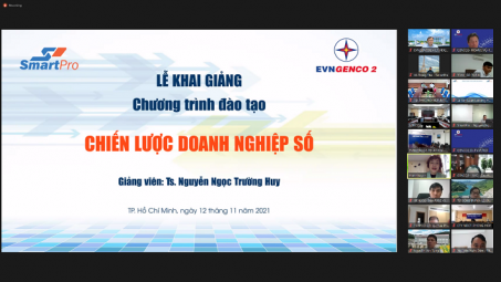 EVNGENCO2 tiếp tục tổ chức khoá đào tạo hướng tới xây dựng “doanh nghiệp số”