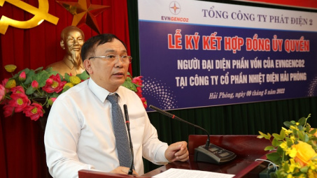EVNGENCO2 ký kết hợp đồng ủy quyền Người đại diện phần vốn tại các Công ty Cổ phần Nhiệt điện Phả Lại và Hải Phòng