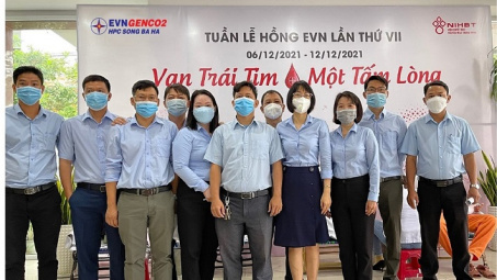 Thủy điện Sông Ba Hạ hưởng ứng “Tuần lễ hồng EVN, sẻ chia cùng cộng đồng