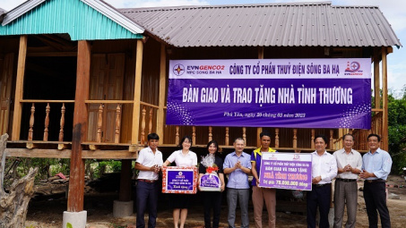 Thủy điện Sông Ba Hạ  chung tay xóa nhà tạm tại xã KrôngPa