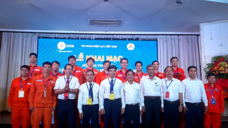 Thủy điện Trung Sơn tham dự Hội thi thợ giỏi cấp Tập đoàn năm 2022