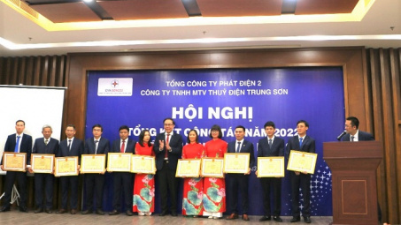 Năm 2022, Thủy điện Trung Sơn sản xuất hơn 1 tỷ kWh điện, vượt 21% kế hoạch