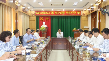 Lãnh đạo EVNGENCO2 làm việc với Thủy điện Trung Sơn nhằm thực hiện tốt kế hoạch năm 2023