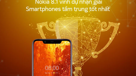 Nokia 8.1 thắng giải “Best Mid-ranger of 2018” do người tiêu dùng bình chọn trên GSMArena