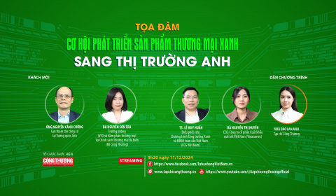 [TRỰC TUYẾN] Cơ hội phát triển sản phẩm thương mại xanh sang thị trường Anh