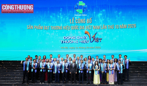 [ĐANG DIỄN RA] Lễ công bố sản phẩm đạt Thương hiệu quốc gia Việt Nam lần thứ 10 năm 2026
