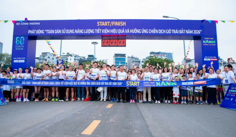 [Vietnam Today] Hơn 2.000 người tham dự Lễ phát động và Giải chạy hưởng ứng "Toàn dân sử dụng năng lượng tiết kiệm hiệu quả và hưởng ứng Chiến dịch Giờ Trái đất năm 2026"