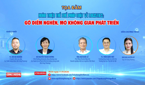 [TRỰC TUYẾN] Hoàn thiện thể chế pháp luật về logistics: Gỡ điểm nghẽn, mở không gian phát triển