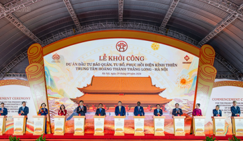 Tổng Bí thư, Chủ tịch nước Tô Lâm dự Lễ khởi công Dự án đầu tư bảo quản, tu bổ, phục hồi Điện Kính Thiên