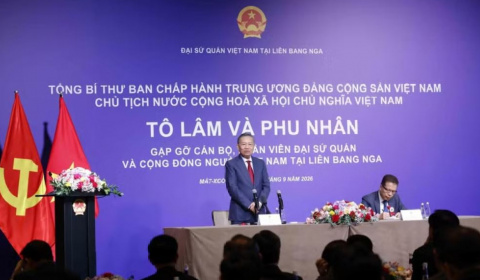 Tổng Bí thư, Chủ tịch nước mong doanh nhân người Việt tại Nga tiếp tục là hạt nhân thúc đẩy hợp tác hai nước
