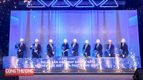 Hòa Phát (HPG) khởi công Nhà máy sản xuất ray và thép đặc biệt, sẵn sàng cung cấp vào dự án đường sắt trọng điểm