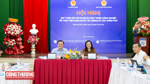 Bộ Công Thương xin ý kiến với 03 đề án phát triển công nghiệp để thực hiện Nghị quyết số 109/NQ-CP của Chính phủ