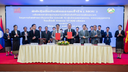 Tập đoàn Sao Mai (ASM) xúc tiến “siêu” dự án điện gió 300 MW tại Lào