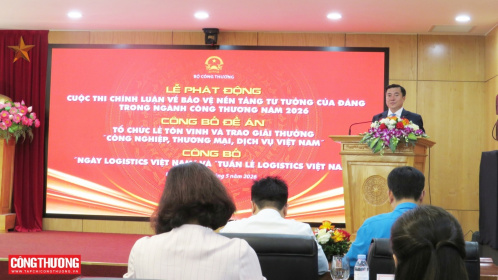 Bộ Công Thương triển khai xét tặng giải thưởng “Công nghiệp, Thương mại, Dịch vụ Việt Nam” 2026