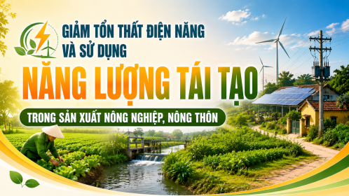 [TIẾT KIỆM ĐIỆN] Giảm tổn thất điện năng và sử dụng năng lượng tái tạo trong sản xuất nông nghiệp, nông thôn