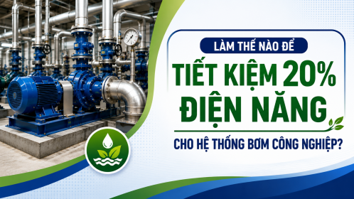 [TIẾT KIỆM ĐIỆN] Làm thế nào để tiết kiệm 20% điện năng cho hệ thống bơm công nghiệp?