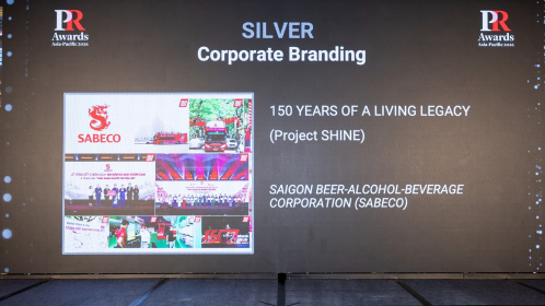 Chiến dịch “150 năm Di Sản Vươn Cao” của SABECO giành giải Bạc tại PR Awards Asia Pacific 2026