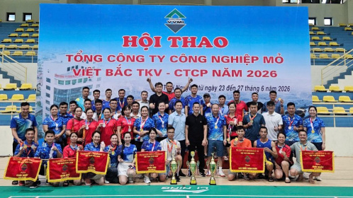 Tổng công ty Công nghiệp mỏ Việt Bắc TKV – CTCP tổ chức thành công Hội thao năm 2026