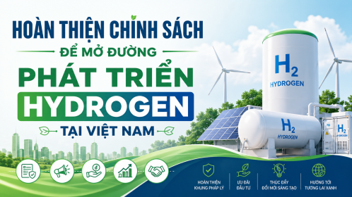 Bộ Công Thương thúc đẩy hoàn thiện khung chính sách, tạo động lực phát triển ngành công nghiệp hydrogen