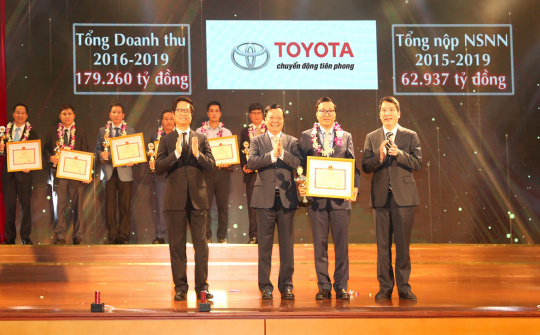 Toyota Việt Nam được vinh danh tại Lễ tôn vinh Người nộp thuế năm 2020