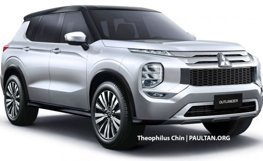 Xem trước Mitsubishi Outlander 2021 qua ảnh dựng