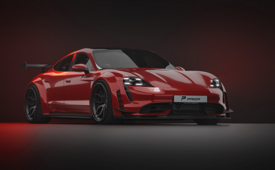 Mẫu xe điện thể thao Porsche Taycan có phiên bản độ ngoại thất thể thao thân rộng