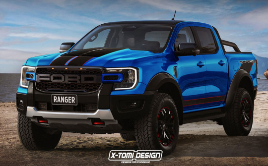 Xem trước Ford Ranger Raptor 2022: đẹp ngang F-150, tuỳ chọn máy xăng công suất tới 400 mã lực